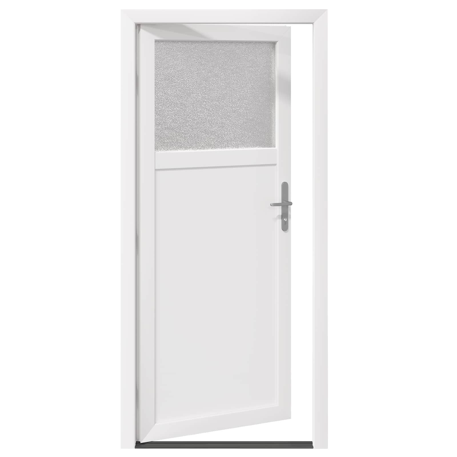 vidaXL Drzwi Wejściowe Boczne Biały 88 x 198 cm PVC