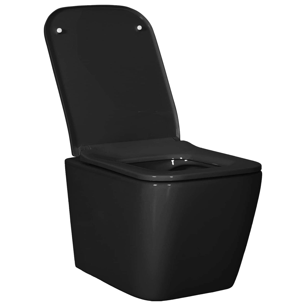 vidaXL Miska WC wisząca Ceramika Czarny