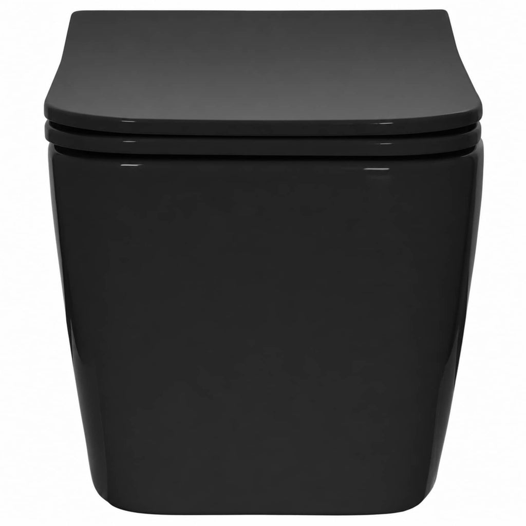 vidaXL Miska WC wisząca Ceramika Czarny