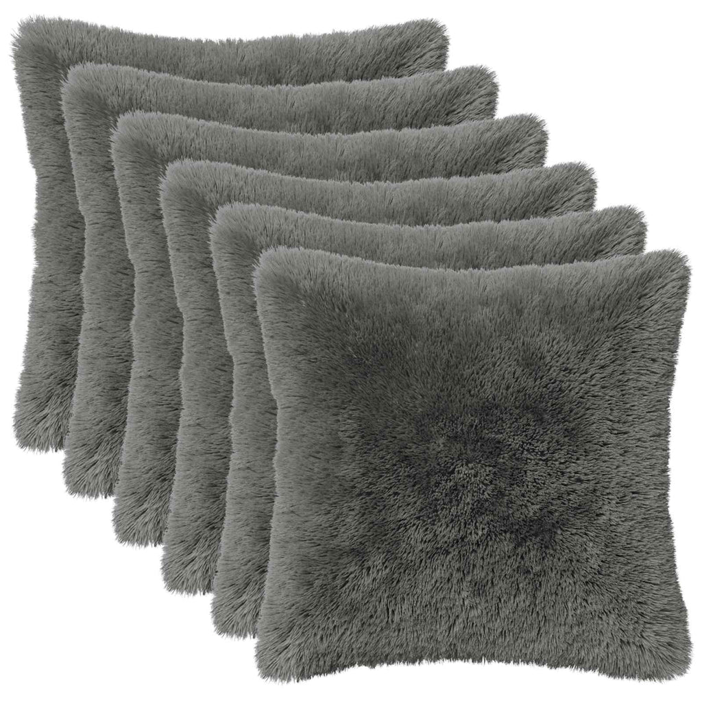 vidaXL Poduszka z poduszką HEERLEN 6 szt. Jasnozielony Fleece PV