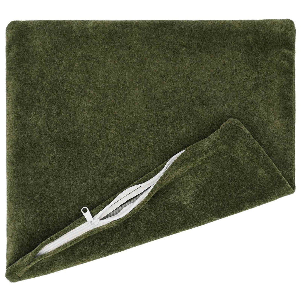 vidaXL Poduszka z poduszką HEERLEN 12 szt. zielony Mikrofibra polarowa