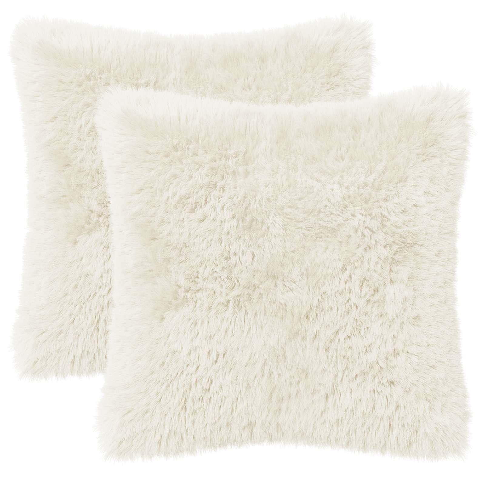 vidaXL Poduszka z poduszką HEERLEN 2 szt. Biały Fleece PV