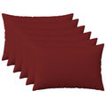 vidaXL Poduszka z poduszką HEERLEN 6 szt. Czerwone wino tkanina