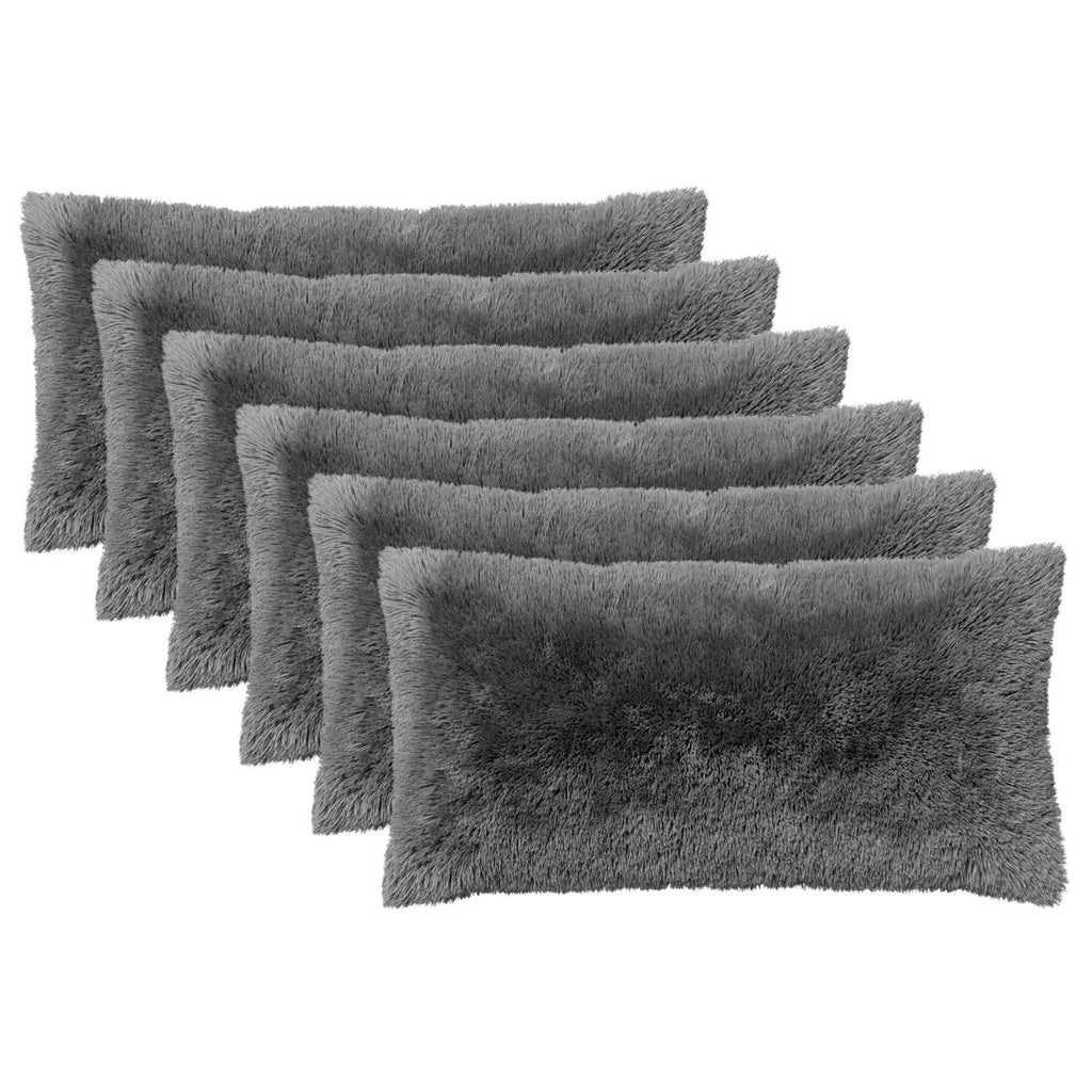 vidaXL Poduszka z poduszką HEERLEN 6 szt. Jasnozielony Fleece PV