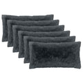 vidaXL Poduszka z poduszką HEERLEN 6 szt. antracytowy Fleece PV