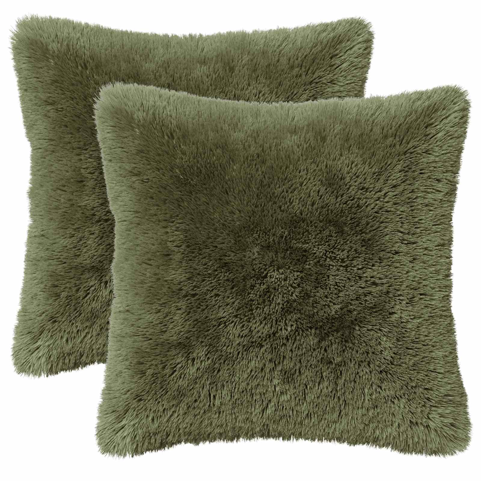 vidaXL Poduszka z poduszką HEERLEN 6 szt. zielony Fleece PV
