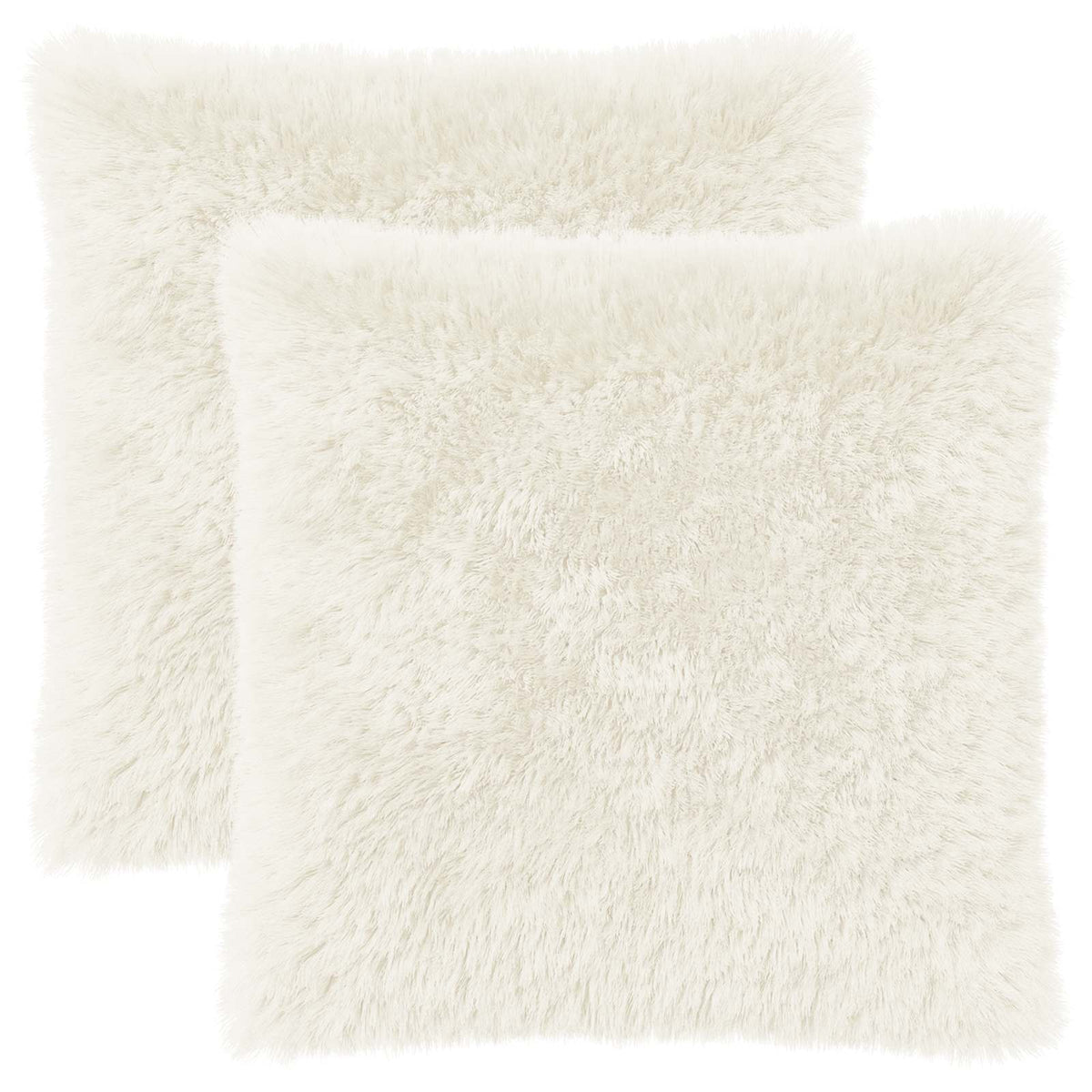 vidaXL Poduszka z poduszką HEERLEN 2 szt. Biały Fleece PV