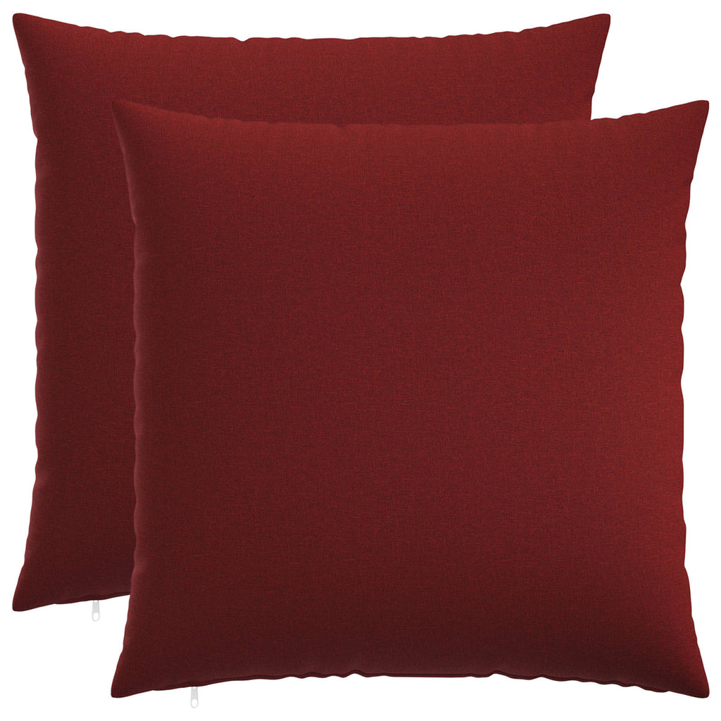 vidaXL Poduszka z poduszką HEERLEN 2 szt. Czerwone wino tkanina