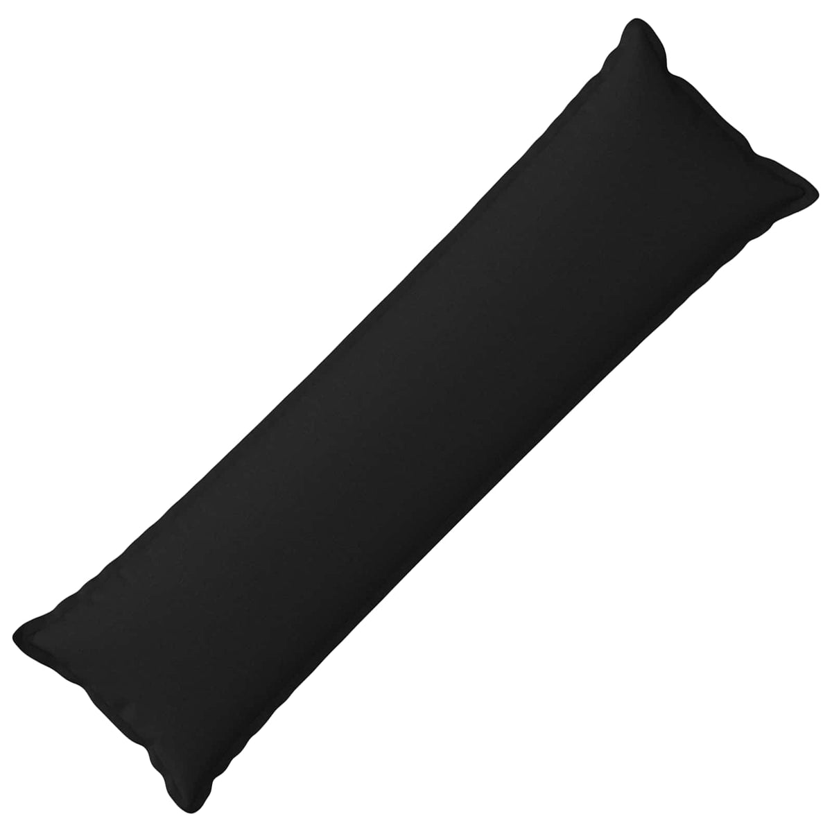 vidaXL Poduszka z poduszką HOUTEN Czarny 40 x 145 cm Sztuczny len