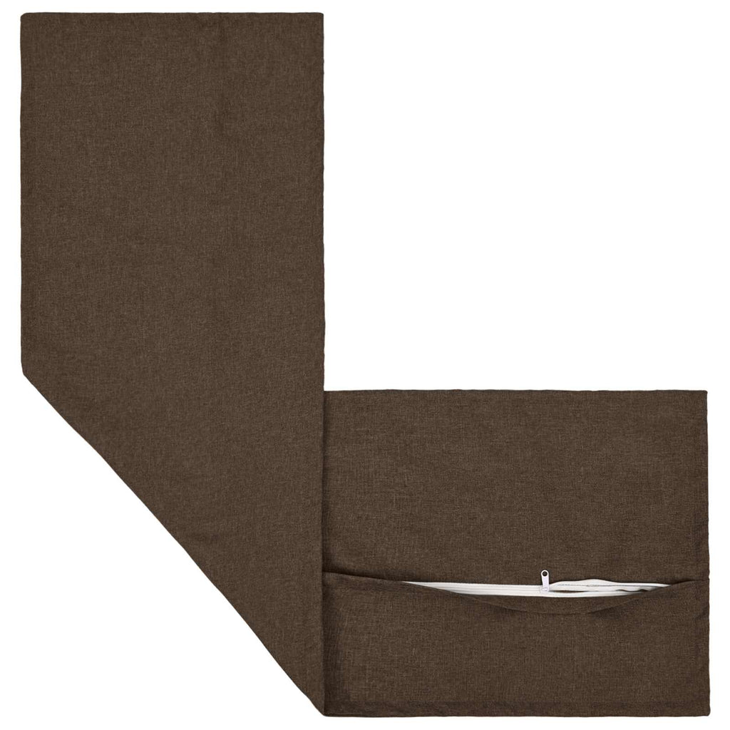 vidaXL Poduszka z poduszką HOUTEN 2 szt. Szarobeżowy Sztuczny len