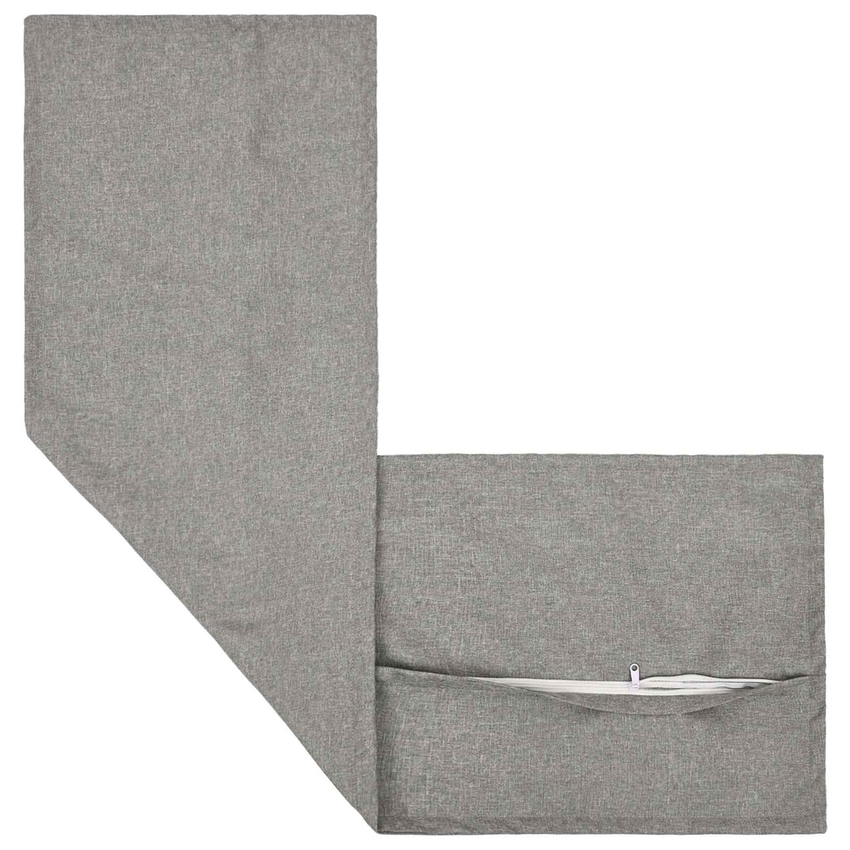 vidaXL Poduszka z poduszką HOUTEN Szary chmur 40 x 145 cm Sztuczny len
