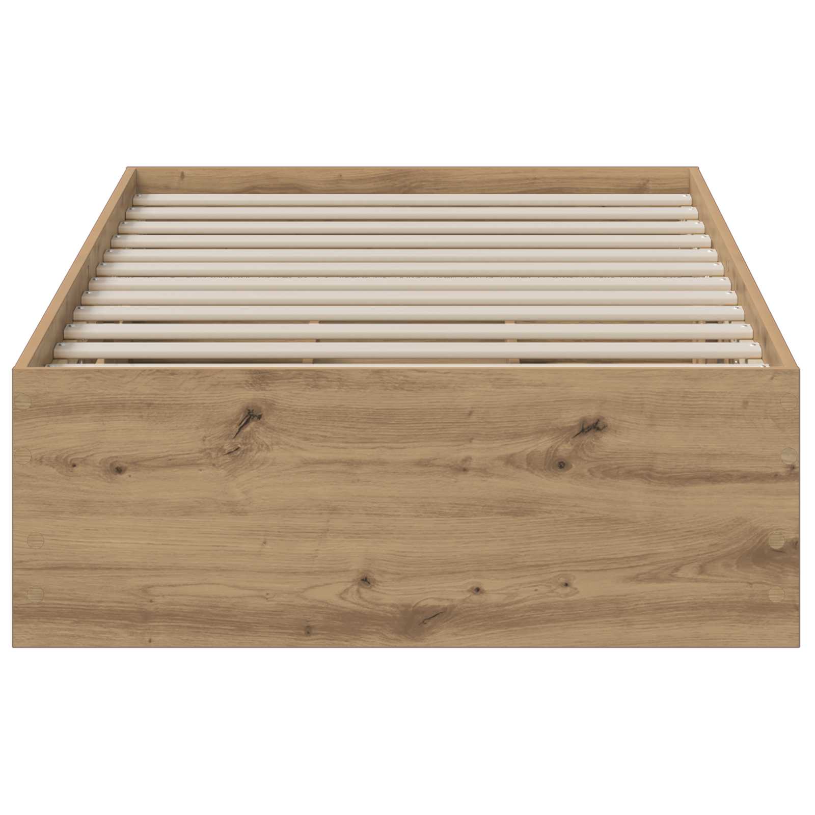 vidaXL Rama łóżka z przechowywaniem Dąb artisan 90 x 200 cm