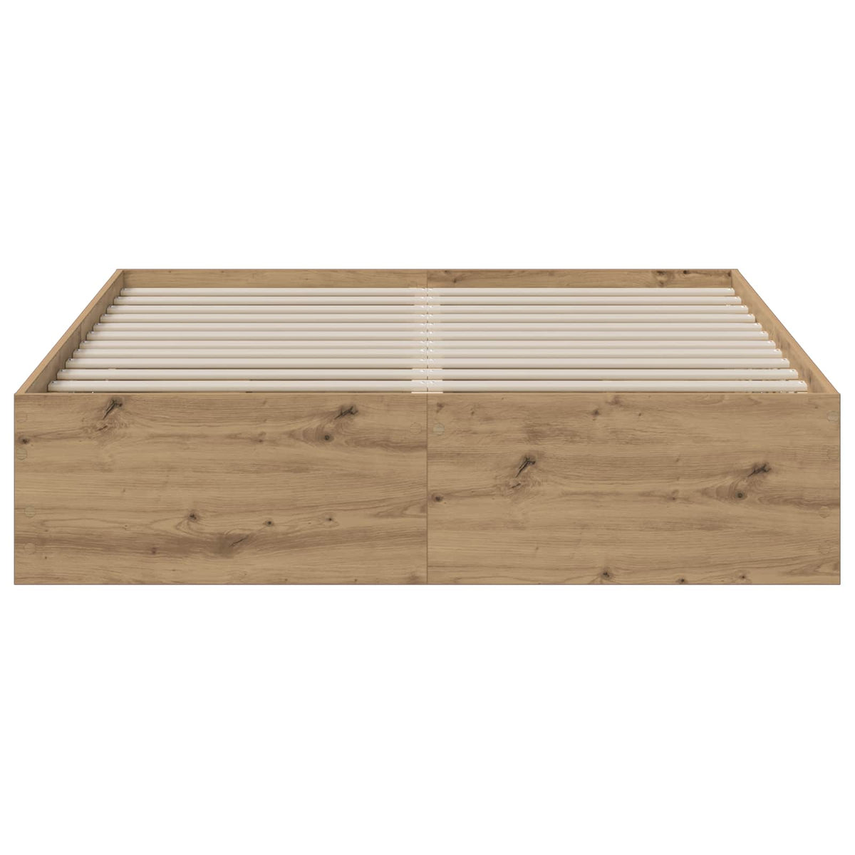 vidaXL Rama łóżka z przechowywaniem Dąb artisan 140 x 190 cm
