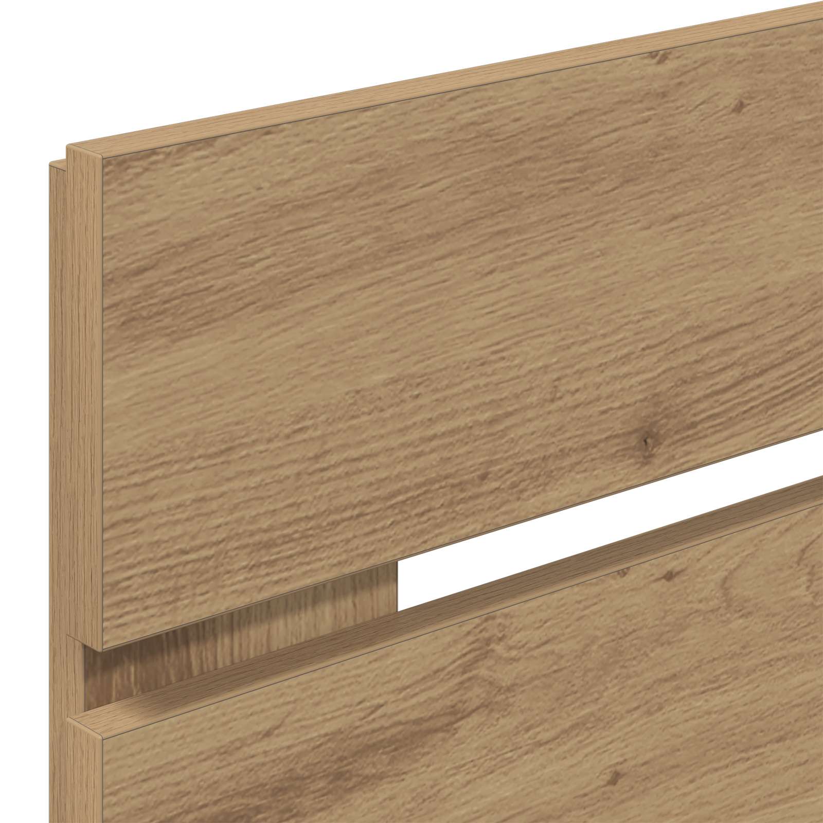 vidaXL Bed Frame with Storage and Headboard Artisan Oak 120 x 200 cm