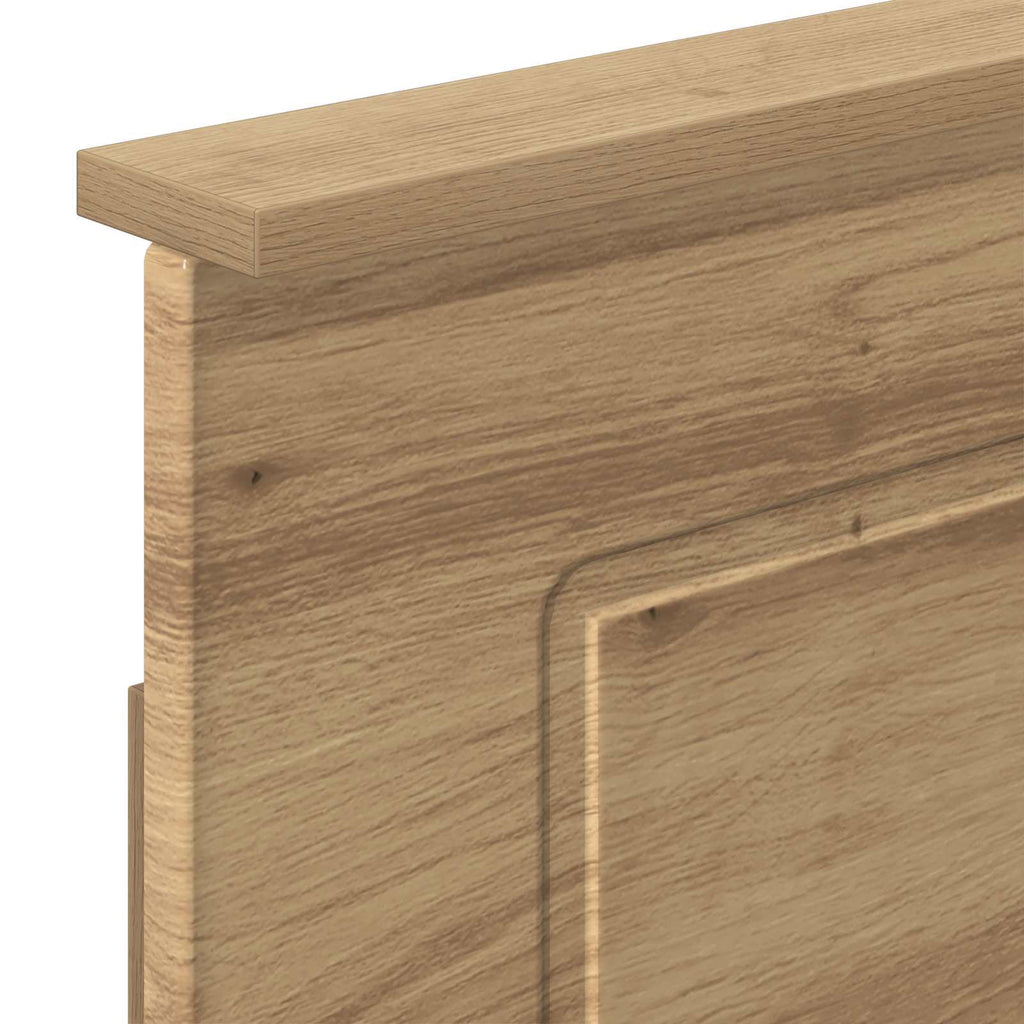 vidaXL Bed Frame with Storage and Headboard Artisan Oak 180 x 200 cm