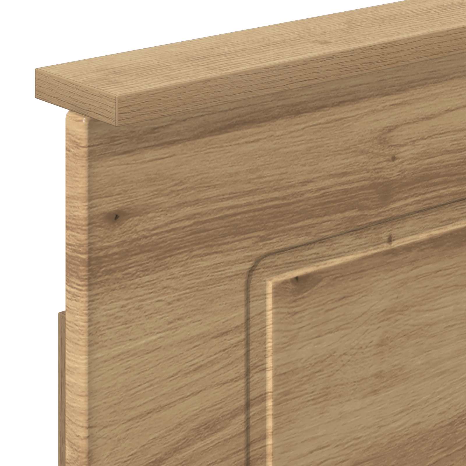 vidaXL Bed Frame with Storage and Headboard Artisan Oak 180 x 200 cm