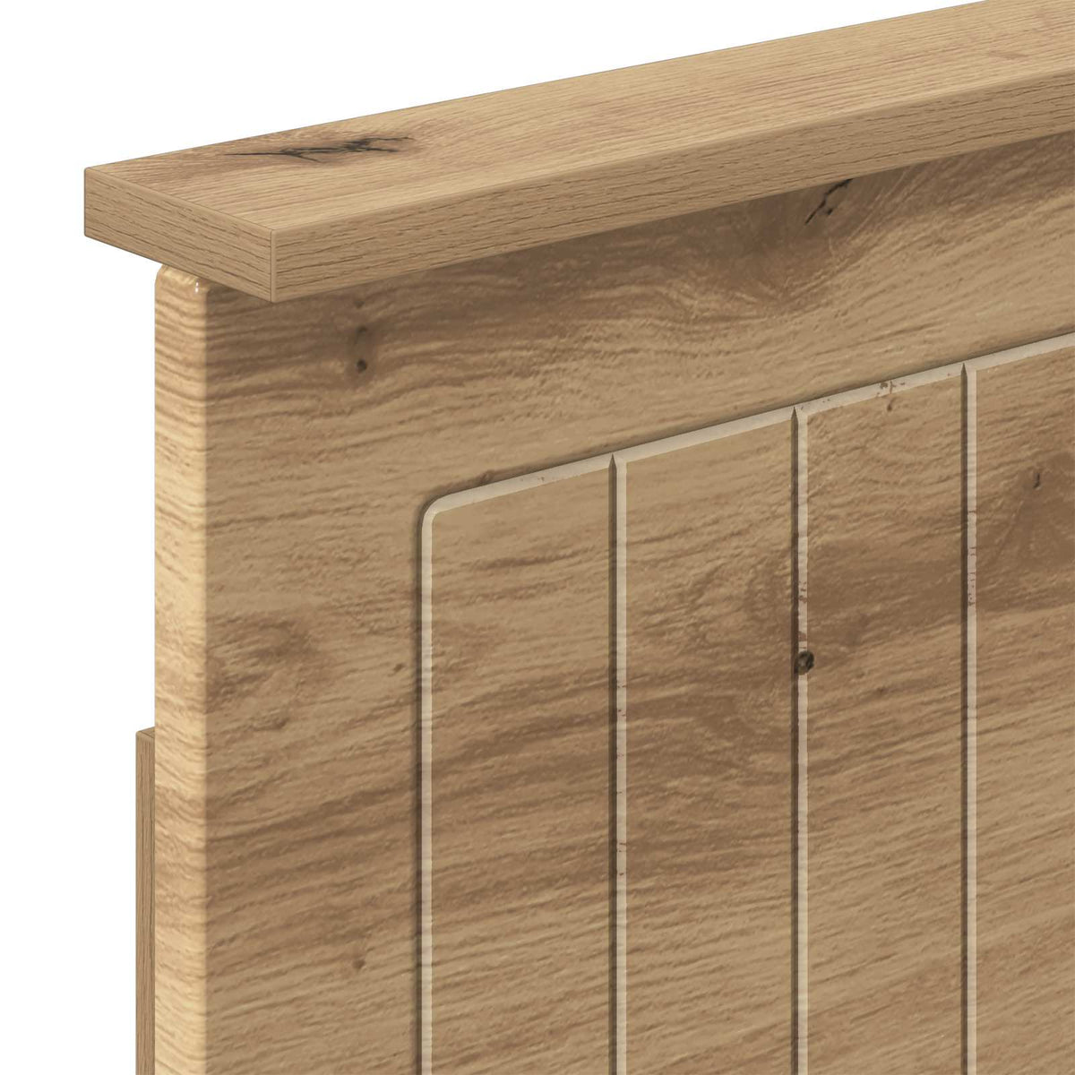 vidaXL Bed Frame with Storage and Headboard Artisan Oak 180 x 200 cm