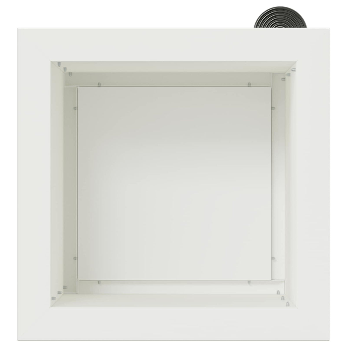 vidaXL Donica ogrodowa z oświetleniem LED 2 szt. Biały 30 x 30 x 30 cm