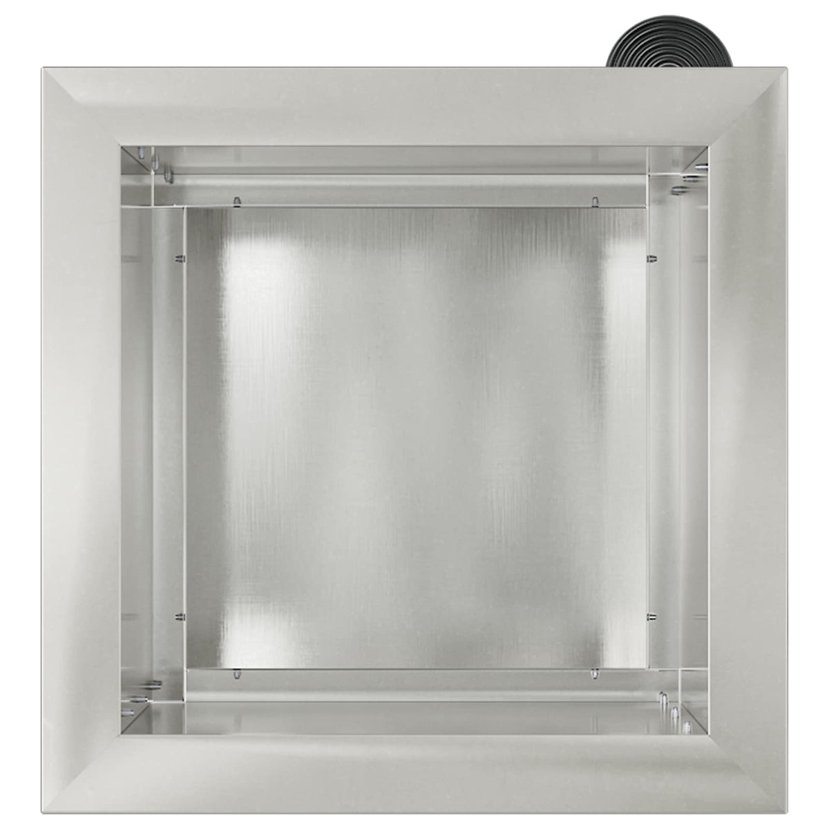 vidaXL Donica ogrodowa z oświetleniem LED srebrny 30 x 30 x 30 cm