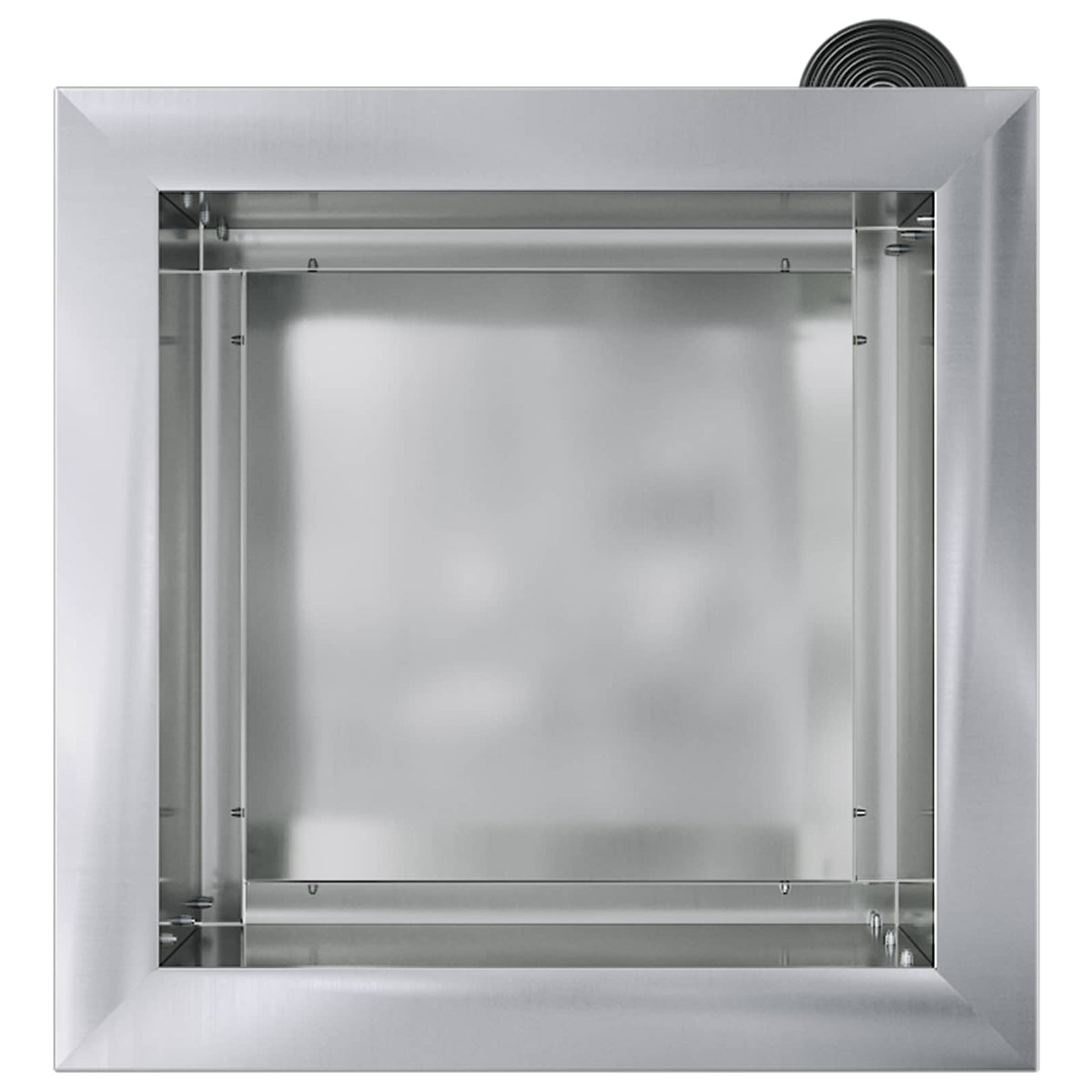 vidaXL Donica ogrodowa z oświetleniem LED srebrny 30 x 30 x 30 cm