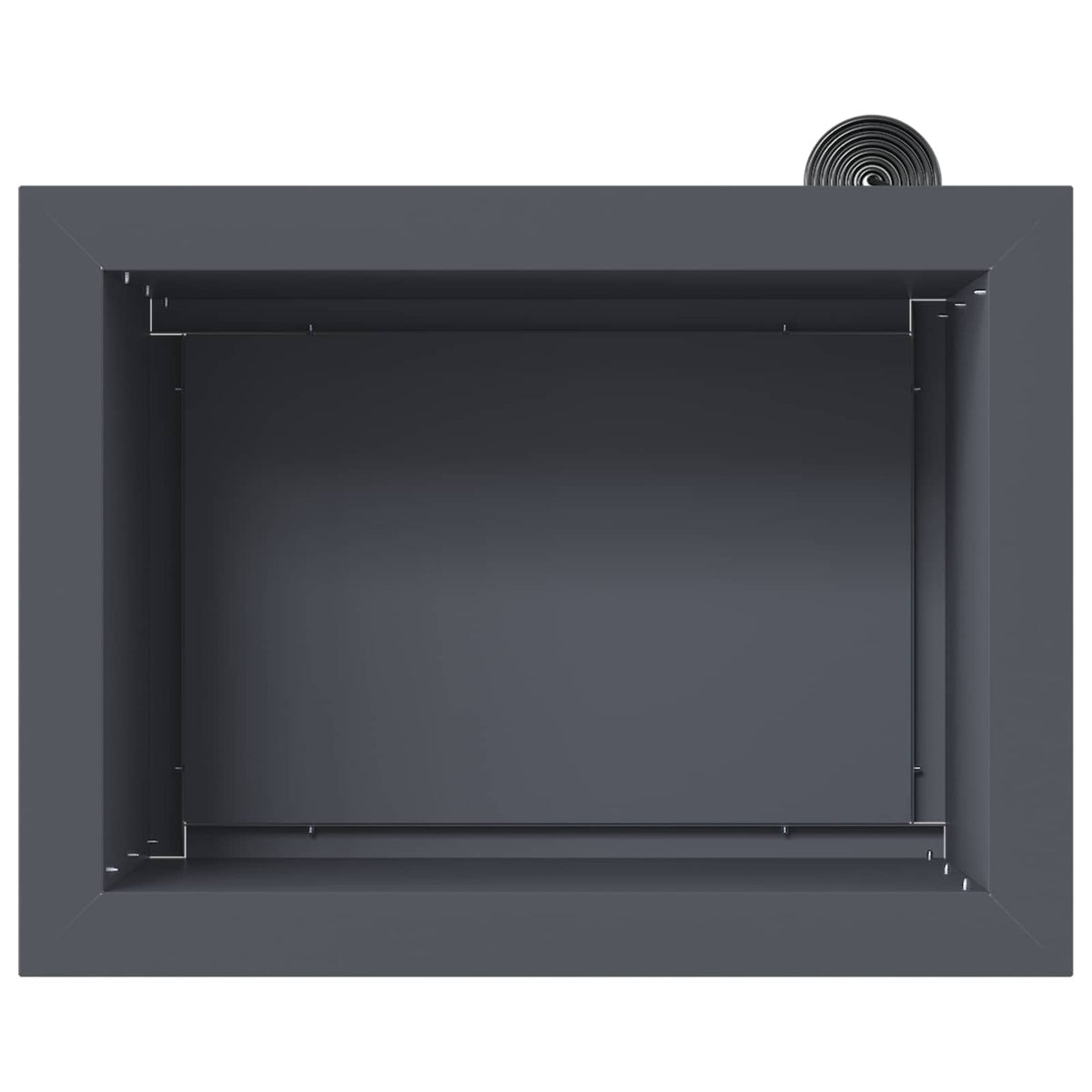 vidaXL Donica ogrodowa z oświetleniem LED Antracyt 30 x 40 x 30 cm