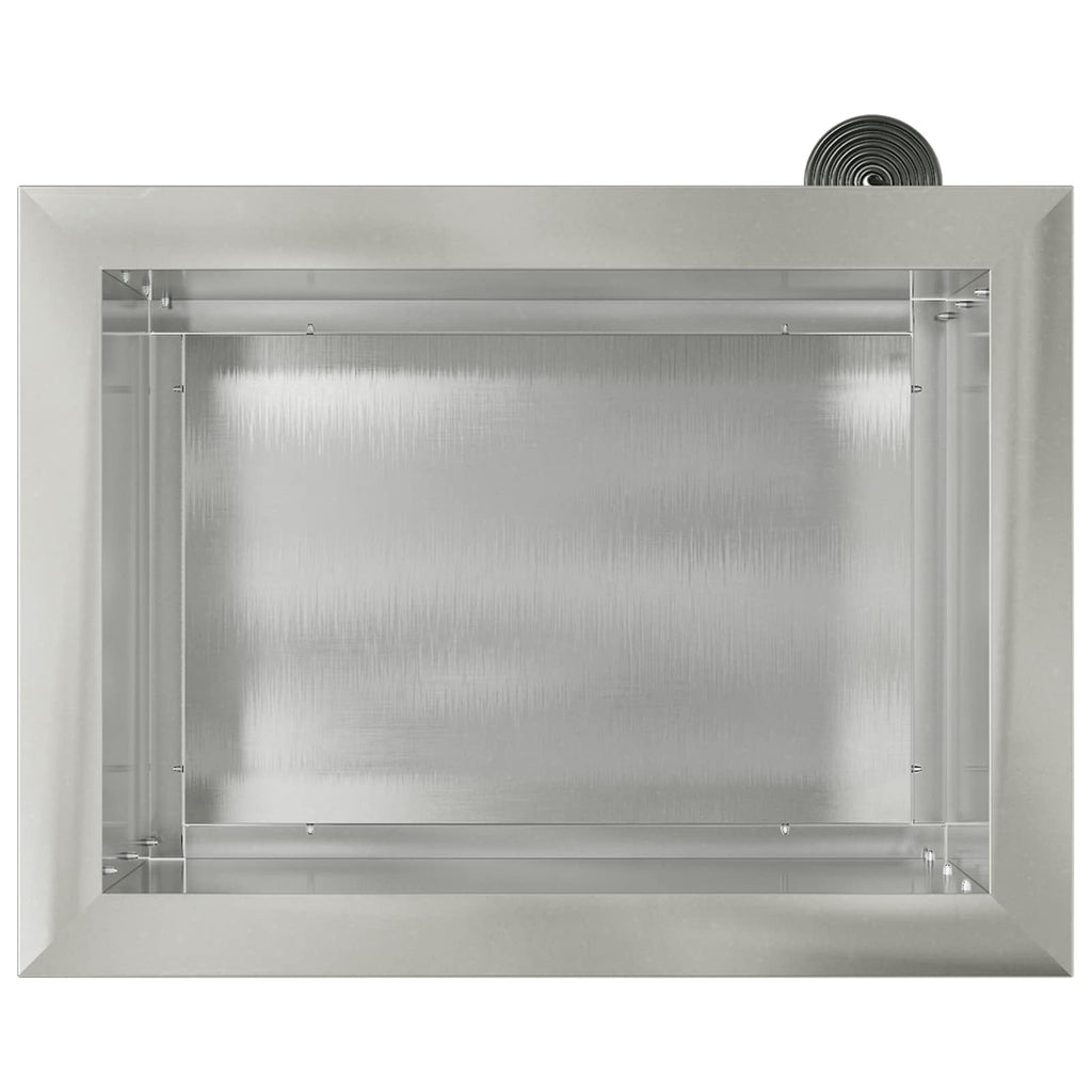 vidaXL Donica ogrodowa z oświetleniem LED srebrny 30 x 40 x 30 cm