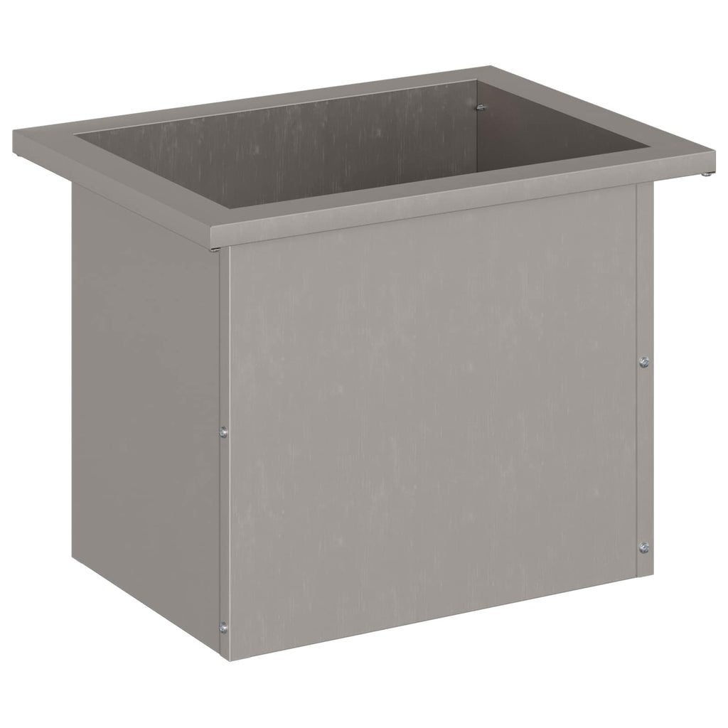 vidaXL Donica ogrodowa z oświetleniem LED Rdzawy 30 x 40 x 30 cm