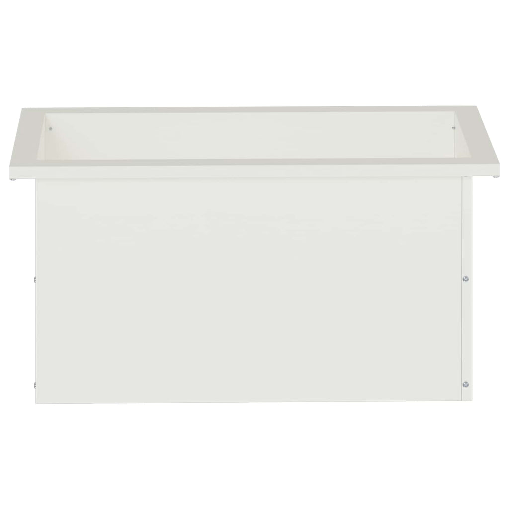 vidaXL Donica ogrodowa z oświetleniem LED 2 szt. Biały 30 x 60 x 30 cm