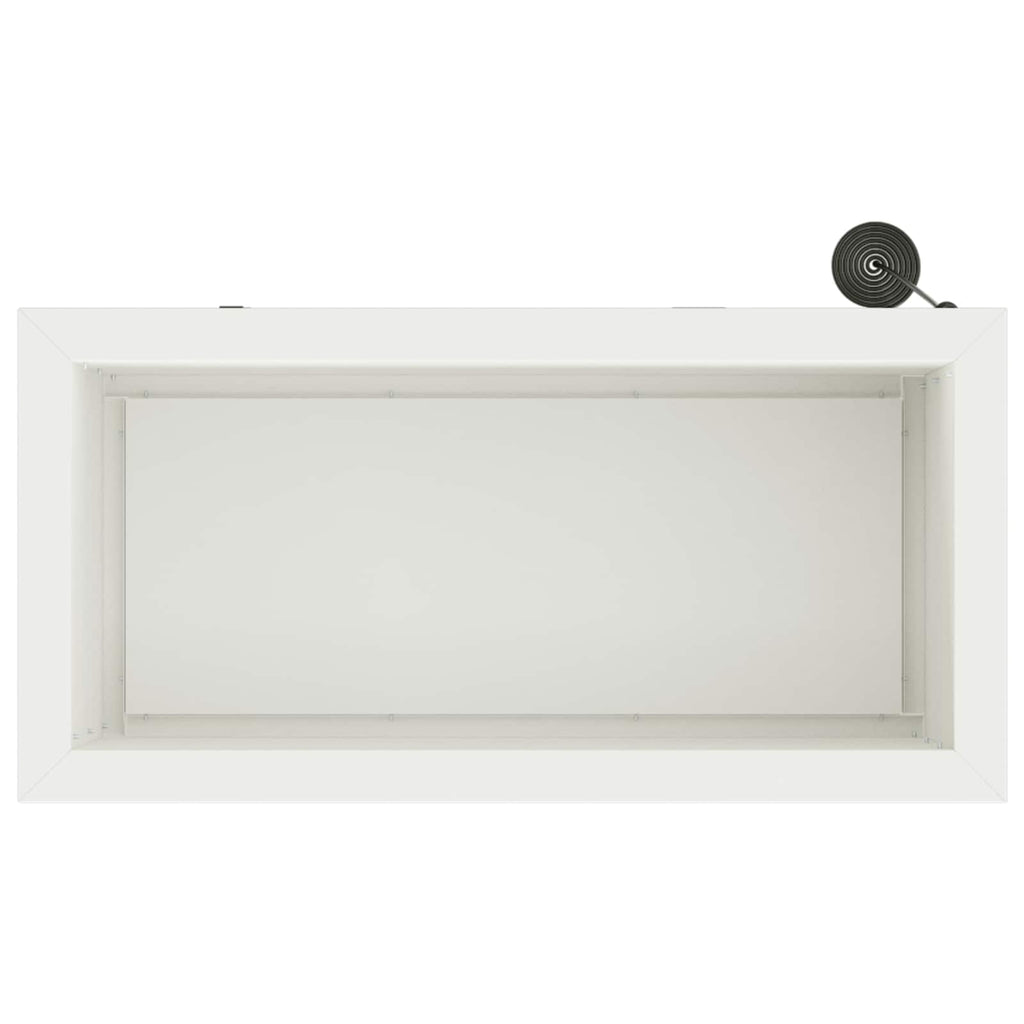 vidaXL Donica ogrodowa z oświetleniem LED 2 szt. Biały 30 x 60 x 30 cm