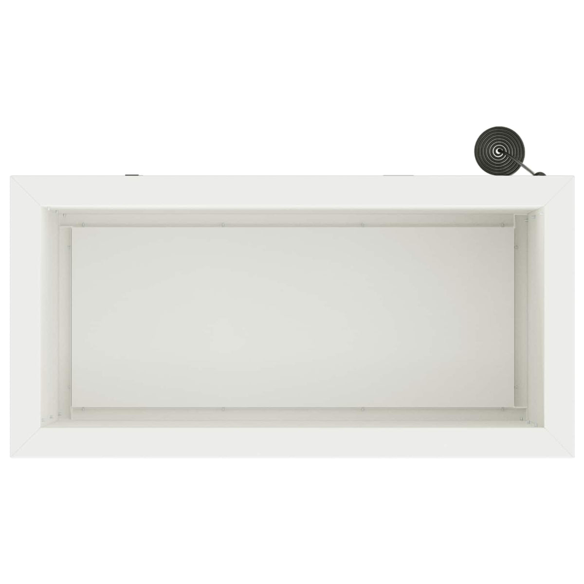vidaXL Donica ogrodowa z oświetleniem LED 2 szt. Biały 30 x 60 x 30 cm