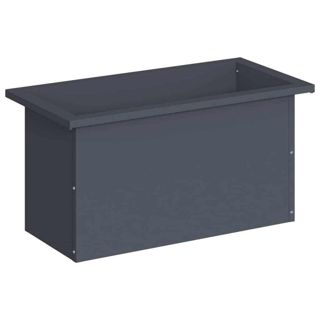 vidaXL Donica ogrodowa z oświetleniem LED Antracyt 30 x 60 x 30 cm