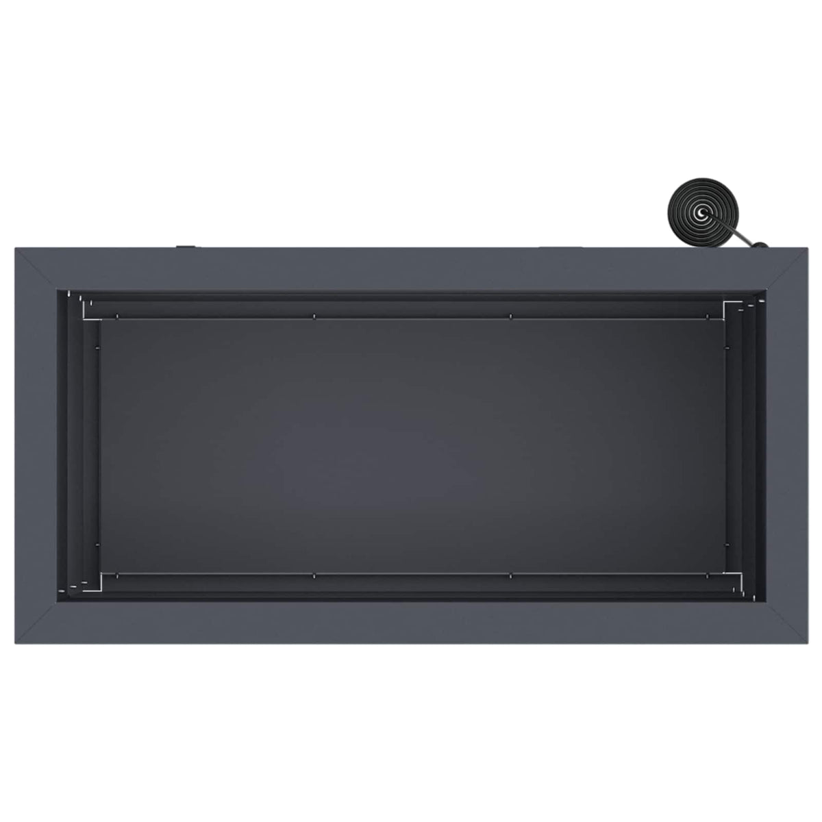 vidaXL Donica ogrodowa z oświetleniem LED Antracyt 30 x 60 x 30 cm