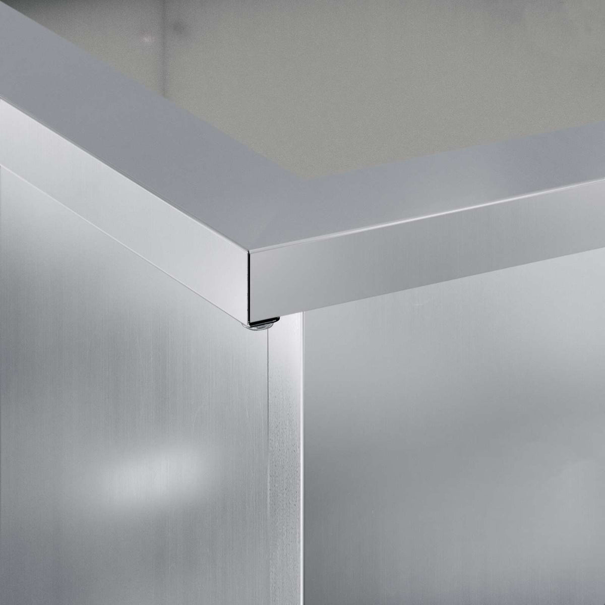 vidaXL Donica ogrodowa z oświetleniem LED srebrny 30 x 60 x 30 cm