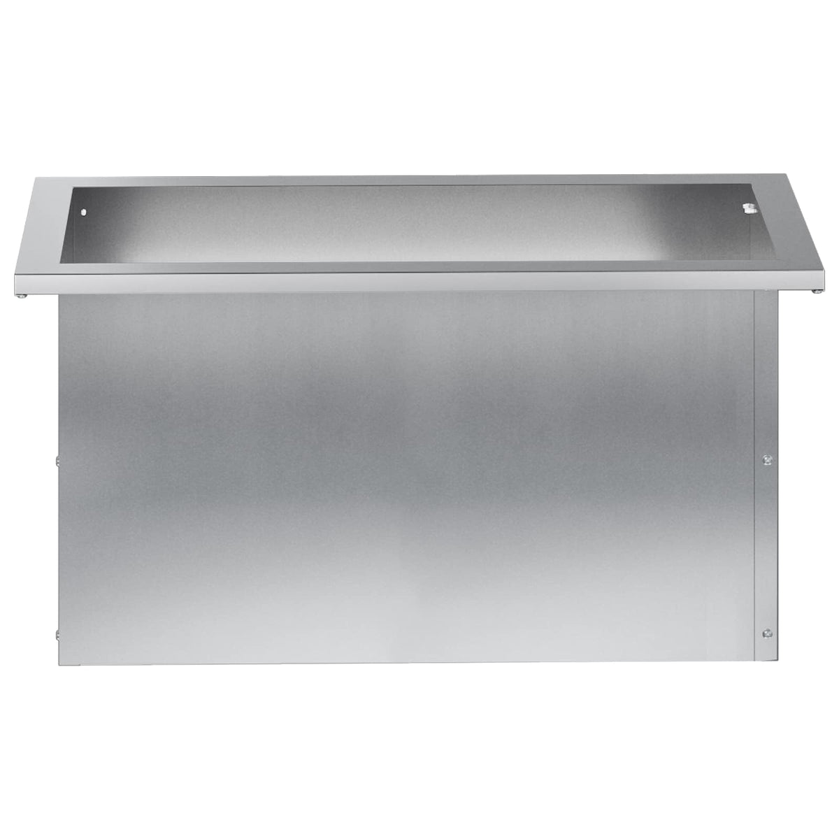 vidaXL Donica ogrodowa z oświetleniem LED srebrny 30 x 60 x 30 cm