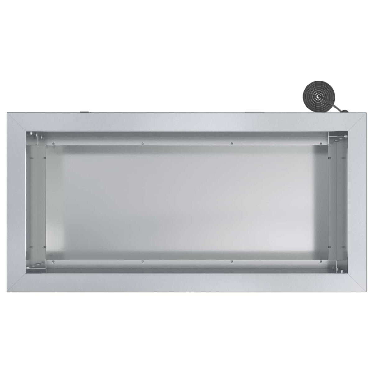 vidaXL Donica ogrodowa z oświetleniem LED srebrny 30 x 60 x 30 cm