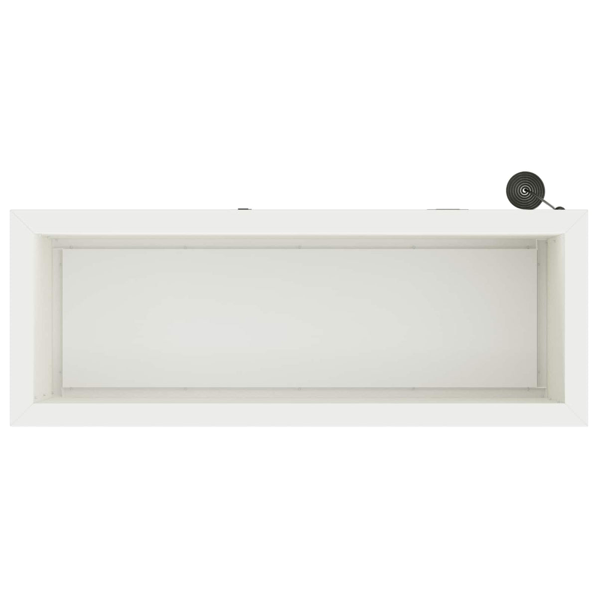 vidaXL Donica ogrodowa z oświetleniem LED Biały 30 x 80 x 30 cm Stal