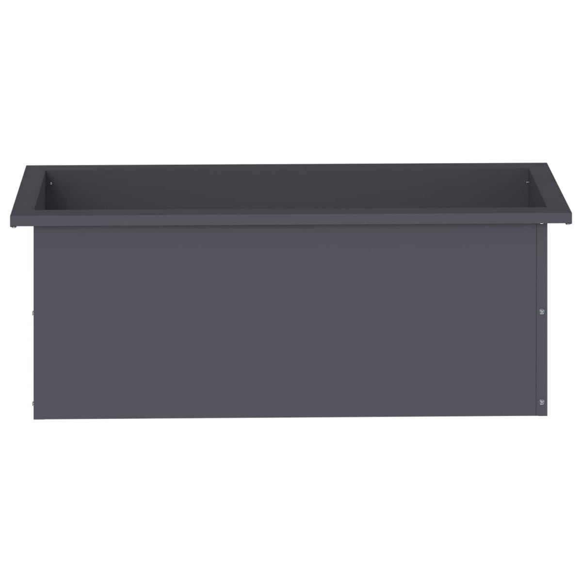 vidaXL Donica ogrodowa z oświetleniem LED Antracyt 30 x 80 x 30 cm