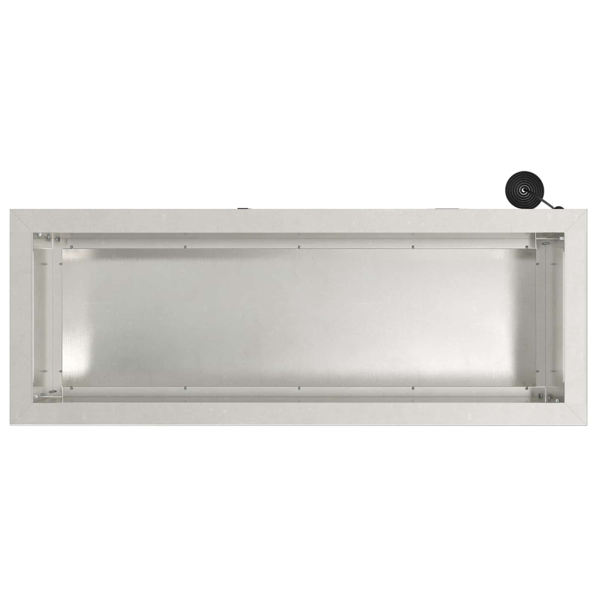 vidaXL Donica ogrodowa z oświetleniem LED srebrny 30 x 80 x 30 cm