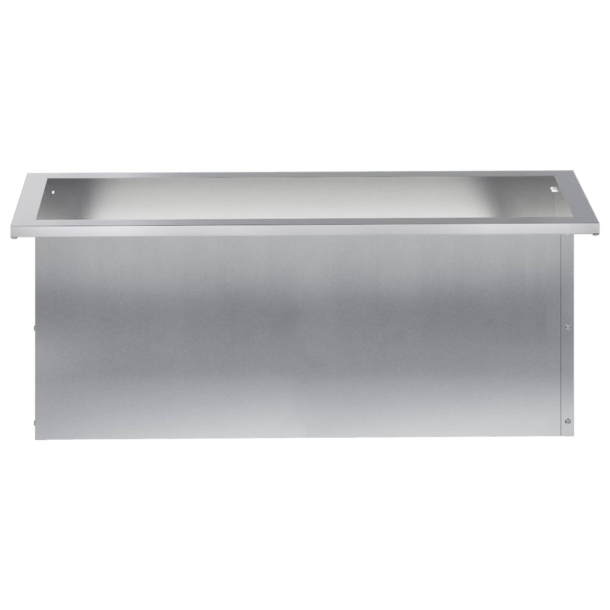 vidaXL Donica ogrodowa z oświetleniem LED srebrny 30 x 80 x 30 cm