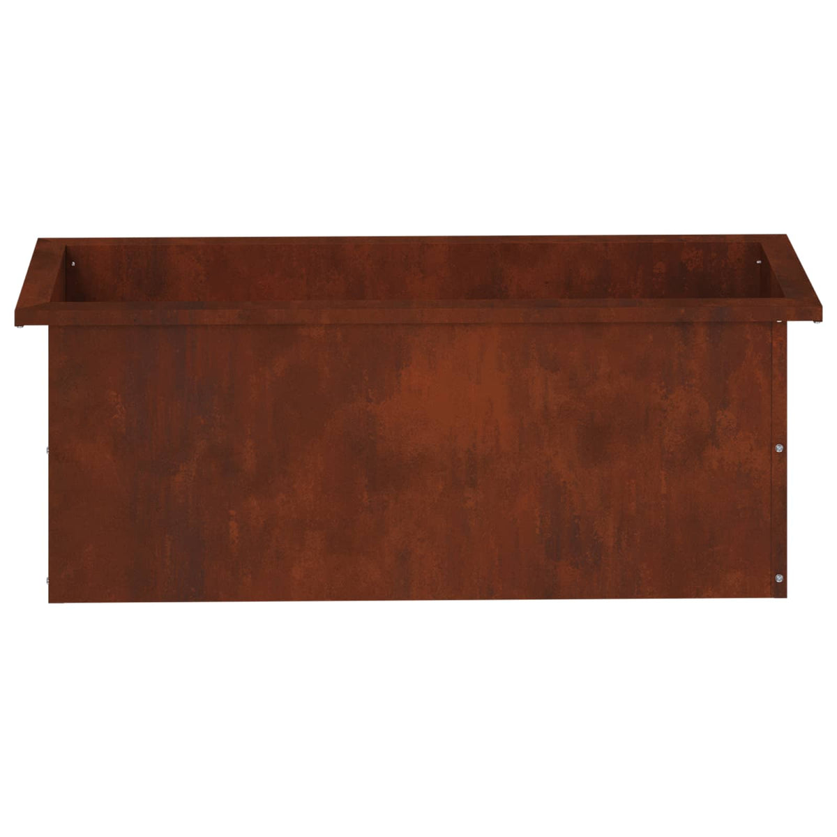vidaXL Donica ogrodowa z oświetleniem LED Rdzawy 30 x 80 x 30 cm