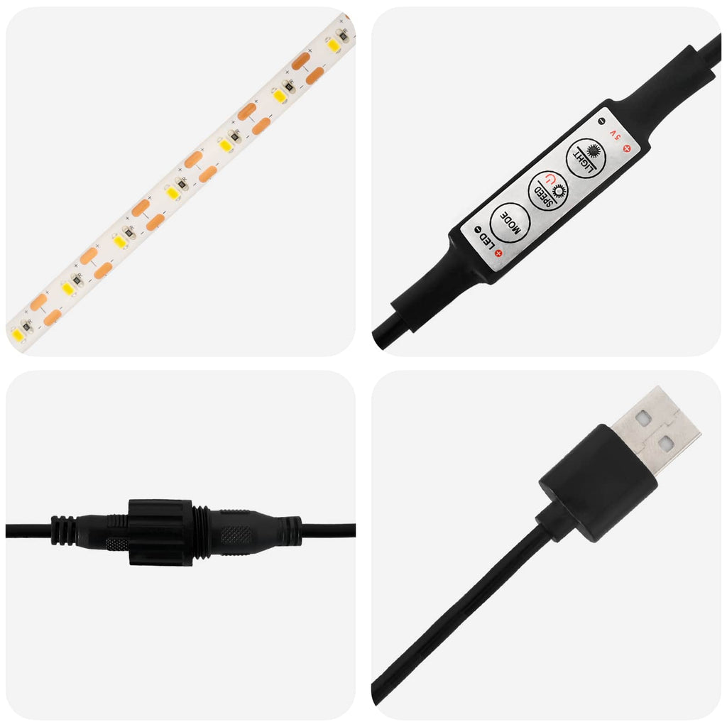 vidaXL Donica ogrodowa z oświetleniem LED 2 szt. srebrny