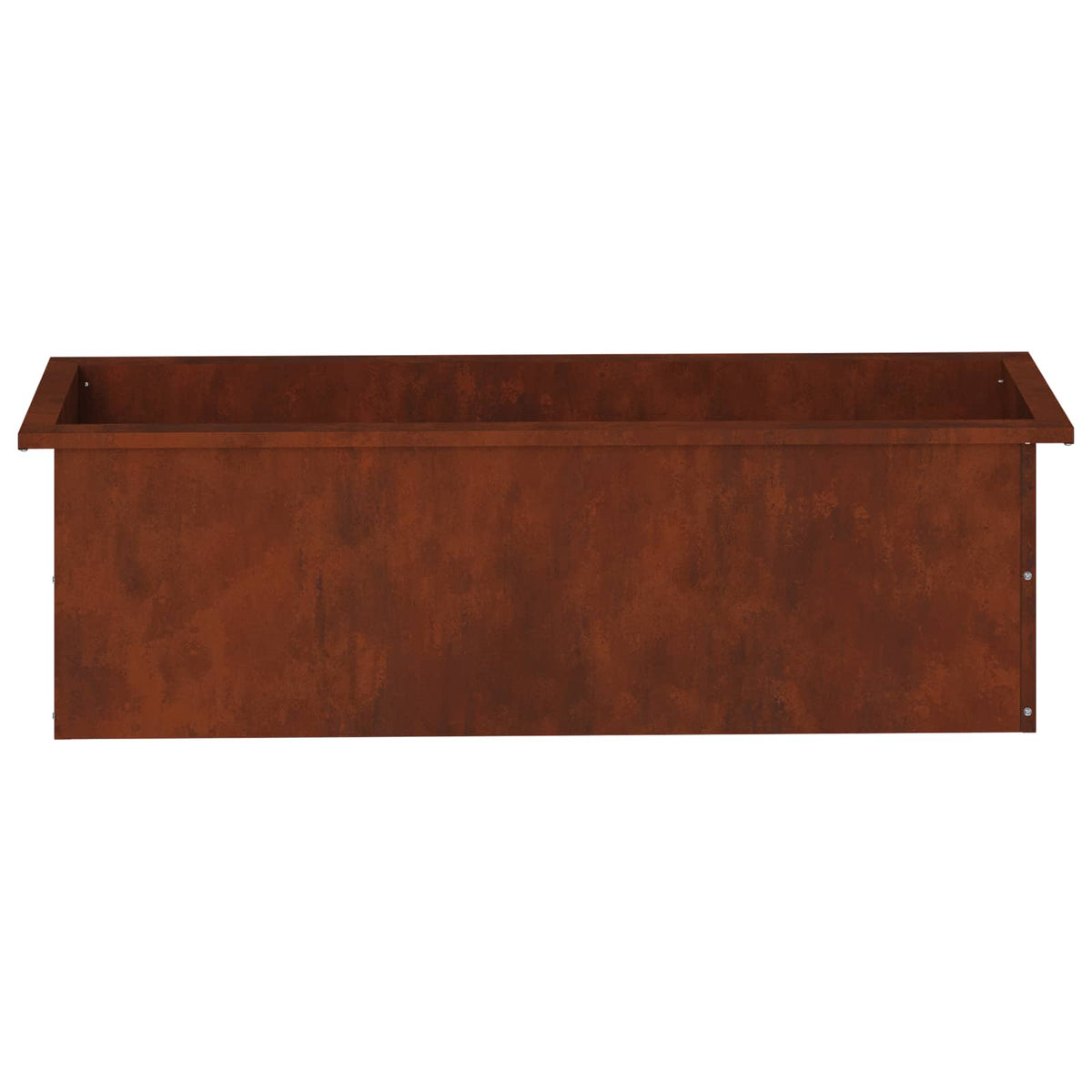 vidaXL Donica ogrodowa z oświetleniem LED Rdzawy 30 x 100 x 30 cm