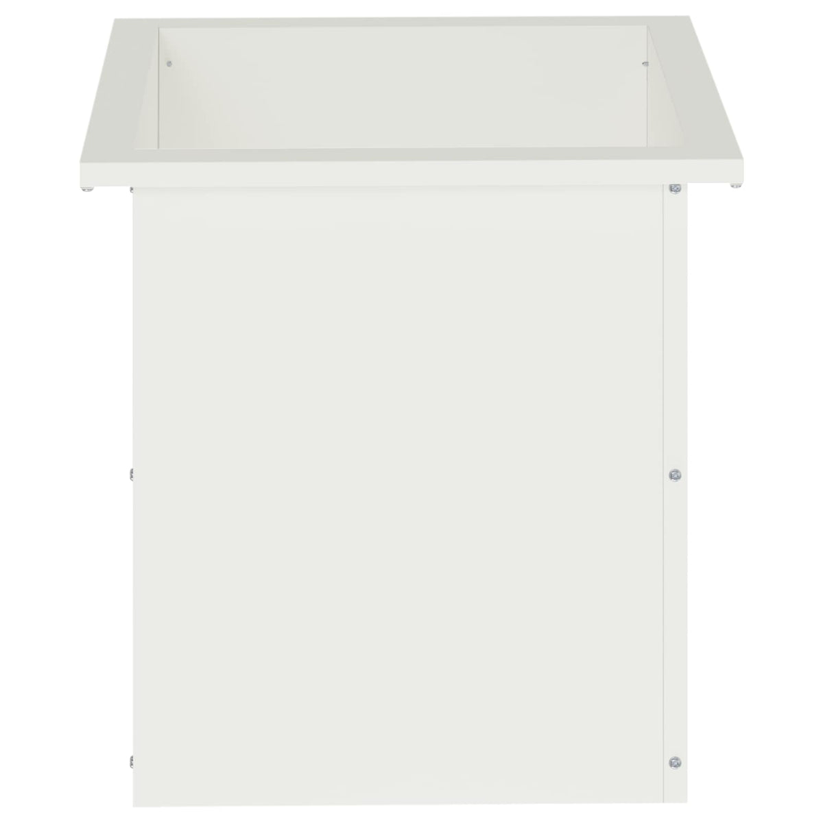 vidaXL Donica ogrodowa z oświetleniem LED 2 szt. Biały 40 x 40 x 40 cm
