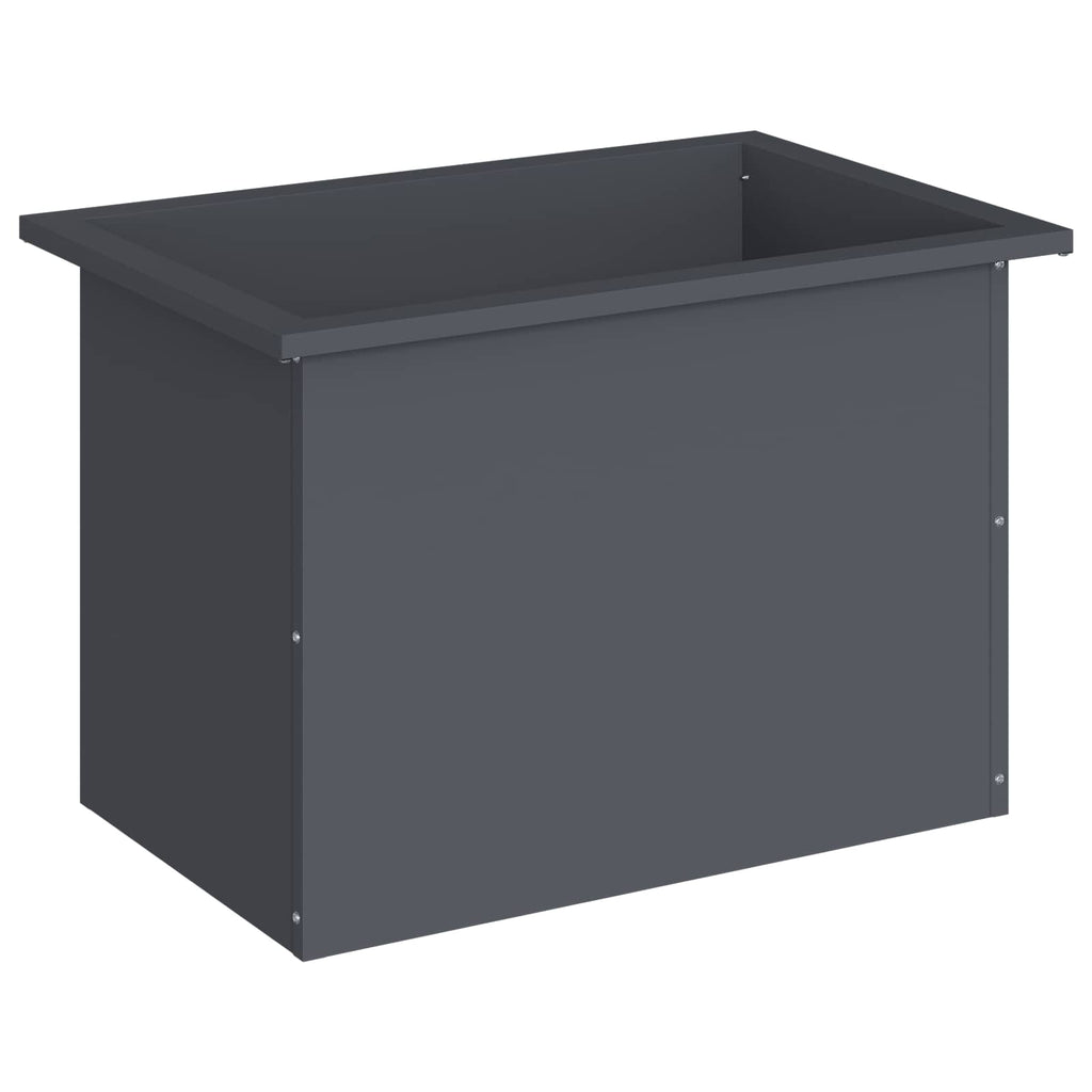 vidaXL Donica ogrodowa z oświetleniem LED Antracyt 40 x 60 x 40 cm
