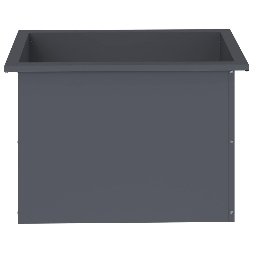 vidaXL Donica ogrodowa z oświetleniem LED Antracyt 40 x 60 x 40 cm
