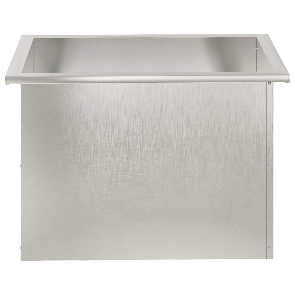 vidaXL Donica ogrodowa z oświetleniem LED srebrny 40 x 60 x 40 cm