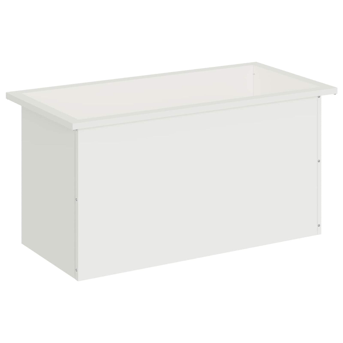 vidaXL Donica ogrodowa z oświetleniem LED Biały 40 x 80 x 40 cm Stal