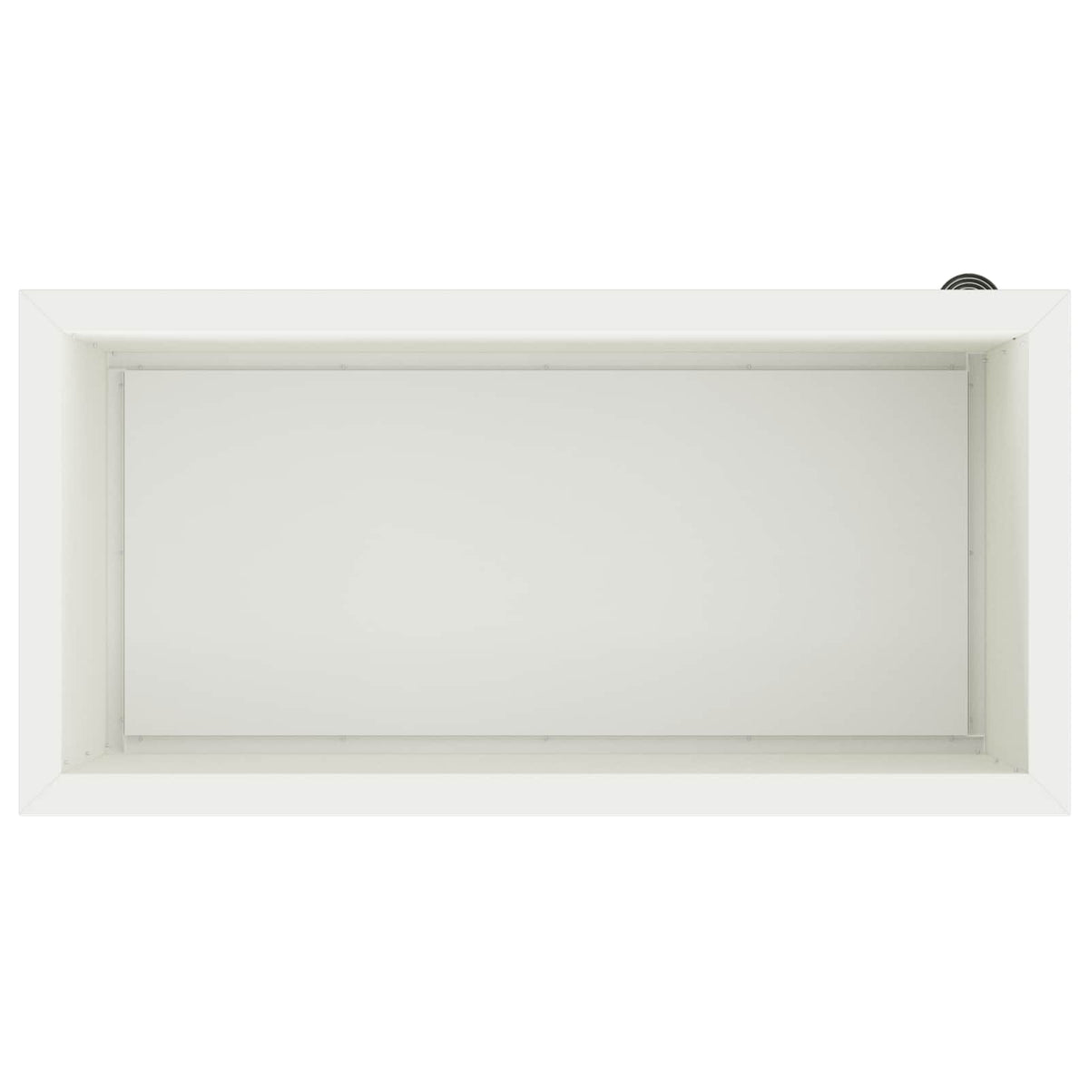 vidaXL Donica ogrodowa z oświetleniem LED 2 szt. Biały 40 x 80 x 40 cm
