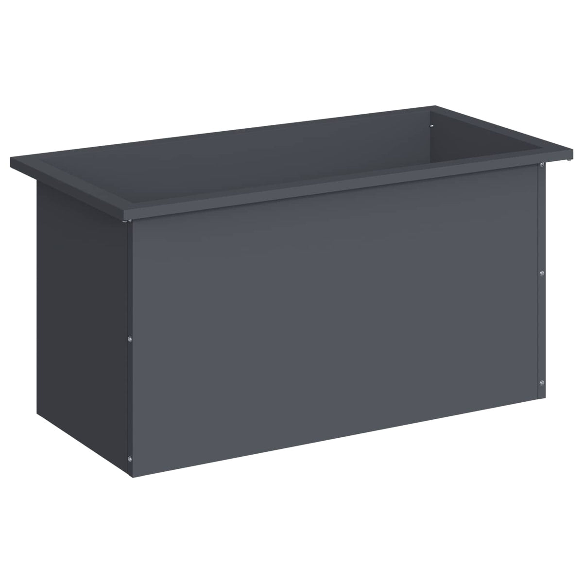 vidaXL Donica ogrodowa z oświetleniem LED Antracyt 40 x 80 x 40 cm