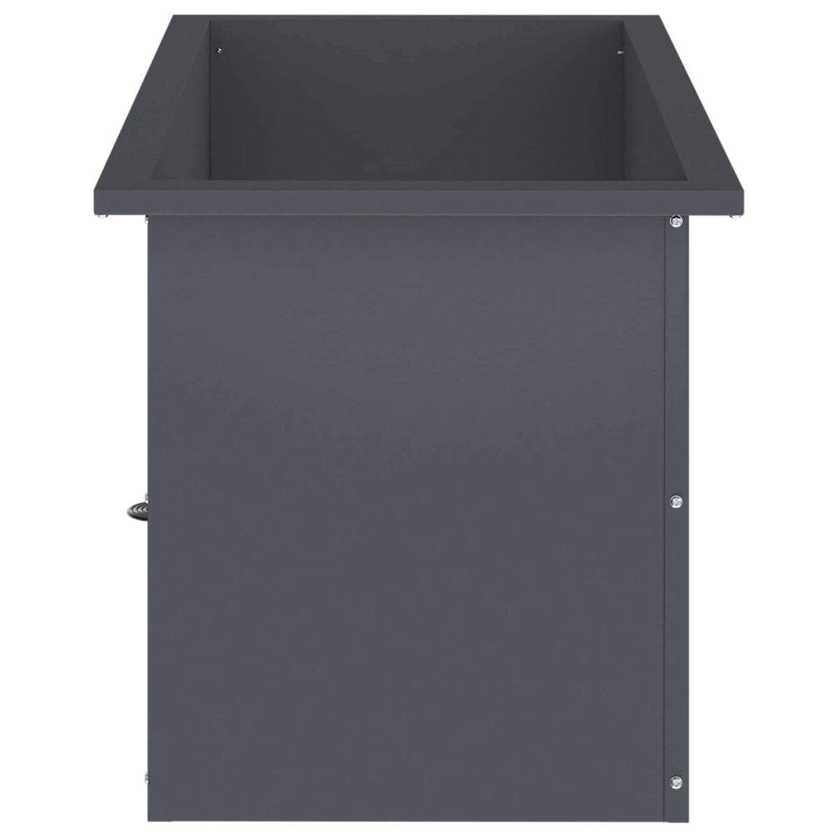 vidaXL Donica ogrodowa z oświetleniem LED Antracyt 40 x 80 x 40 cm